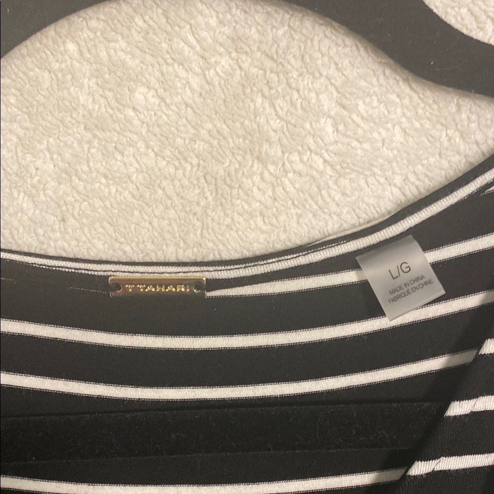 Chic Black and White Striped Maxi Dress - Picture 4 of 4